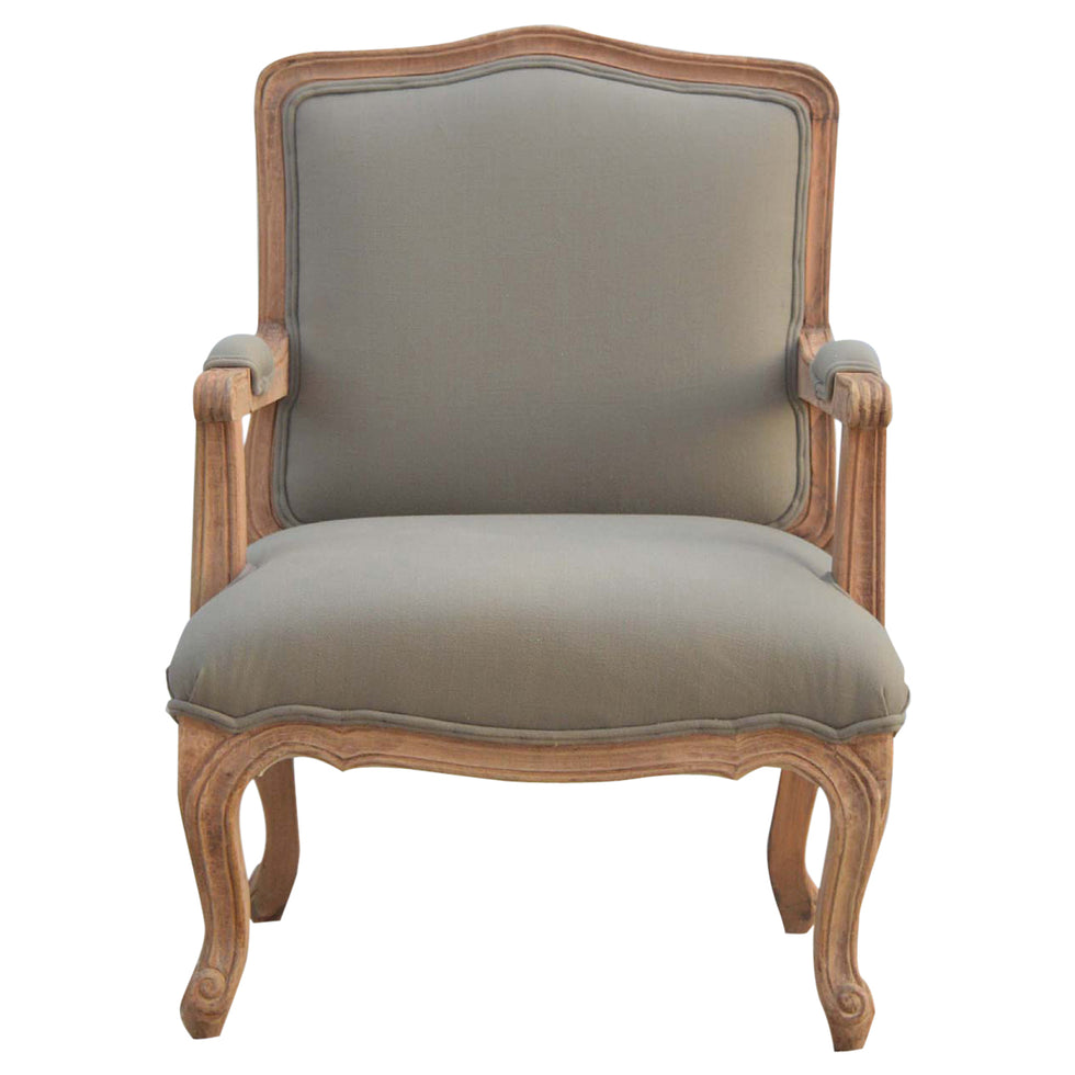 Artisan - French Style Upholstered Armchair in Sun Bleached