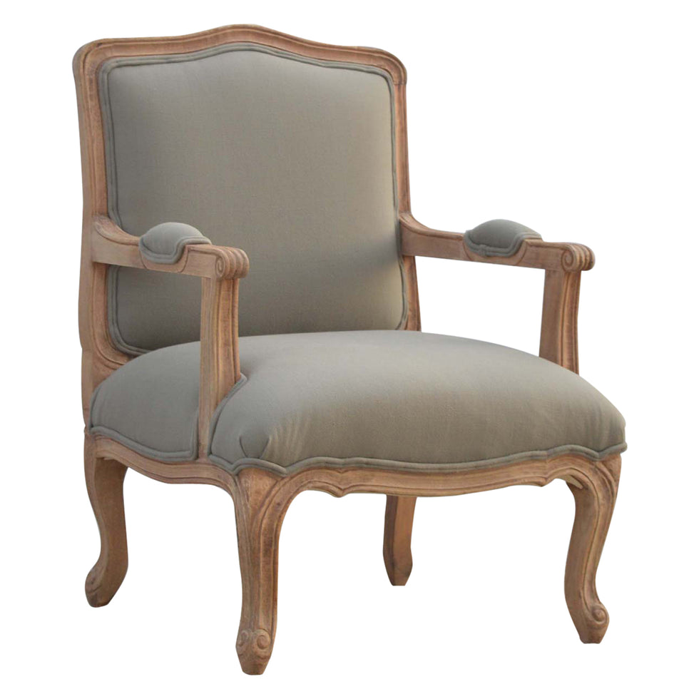 Artisan - French Style Upholstered Armchair in Sun Bleached