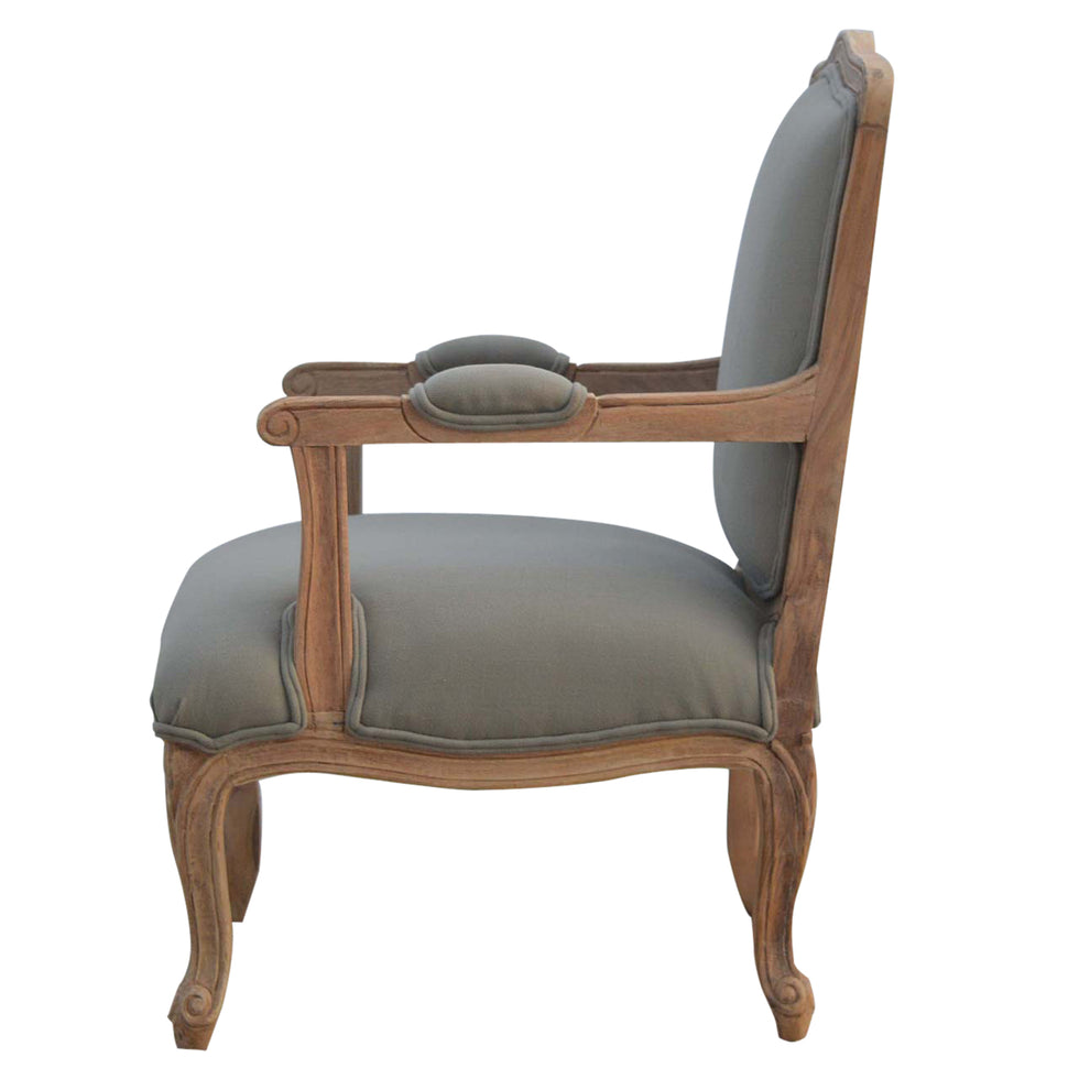 Artisan - French Style Upholstered Armchair in Sun Bleached