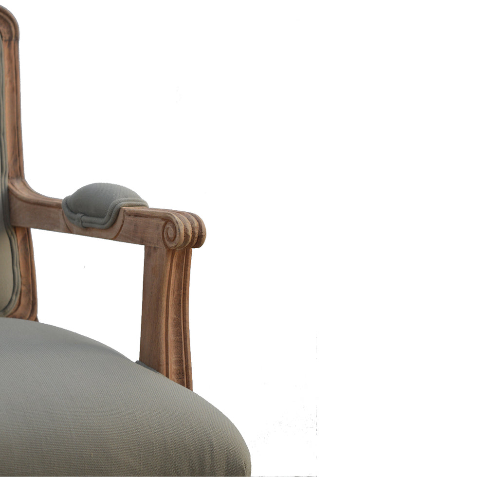 Artisan - French Style Upholstered Armchair in Sun Bleached