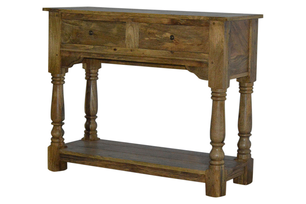 Artisan - Console Table with 2 Drawers and Turned Legs