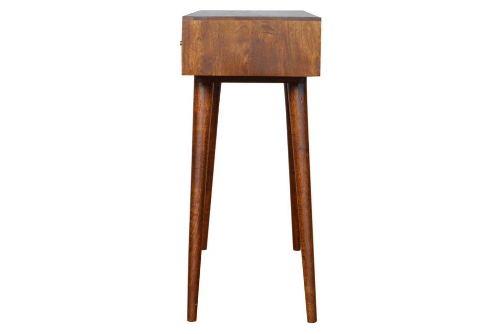 Artisan - 3 Drawer Mixed Console Table in Chestnut