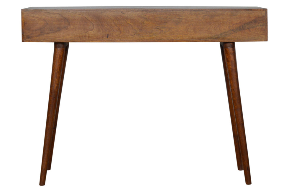 Artisan - 3 Drawer Mixed Console Table in Chestnut