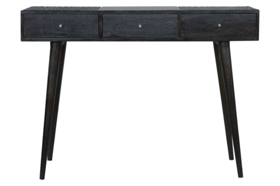 Artisan - 3 Drawer Console Table in Ash Black