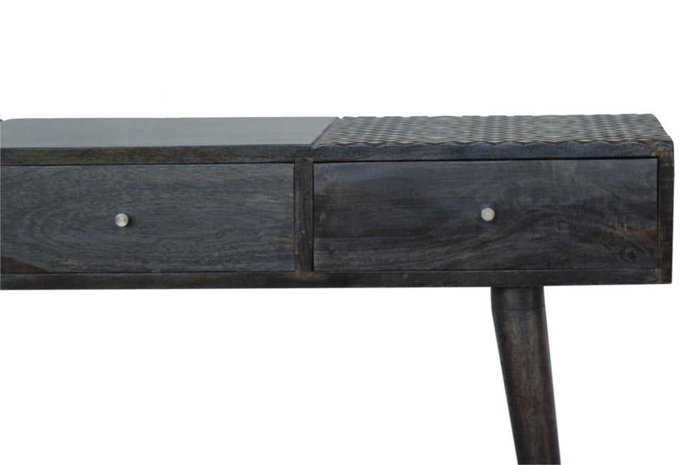 Artisan - 3 Drawer Console Table in Ash Black