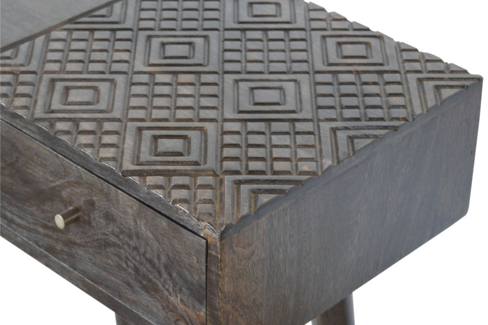 Artisan - 3 Drawer Console Table in Ash Black