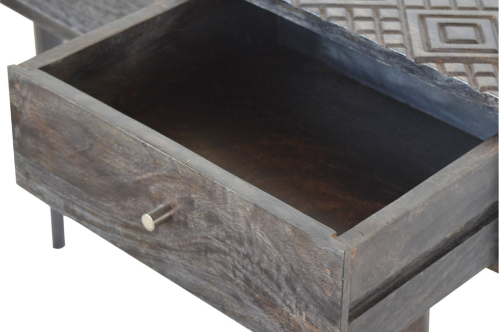 Artisan - 3 Drawer Console Table in Ash Black