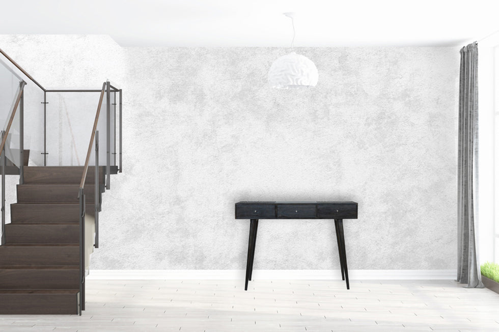 Artisan - 3 Drawer Console Table in Ash Black