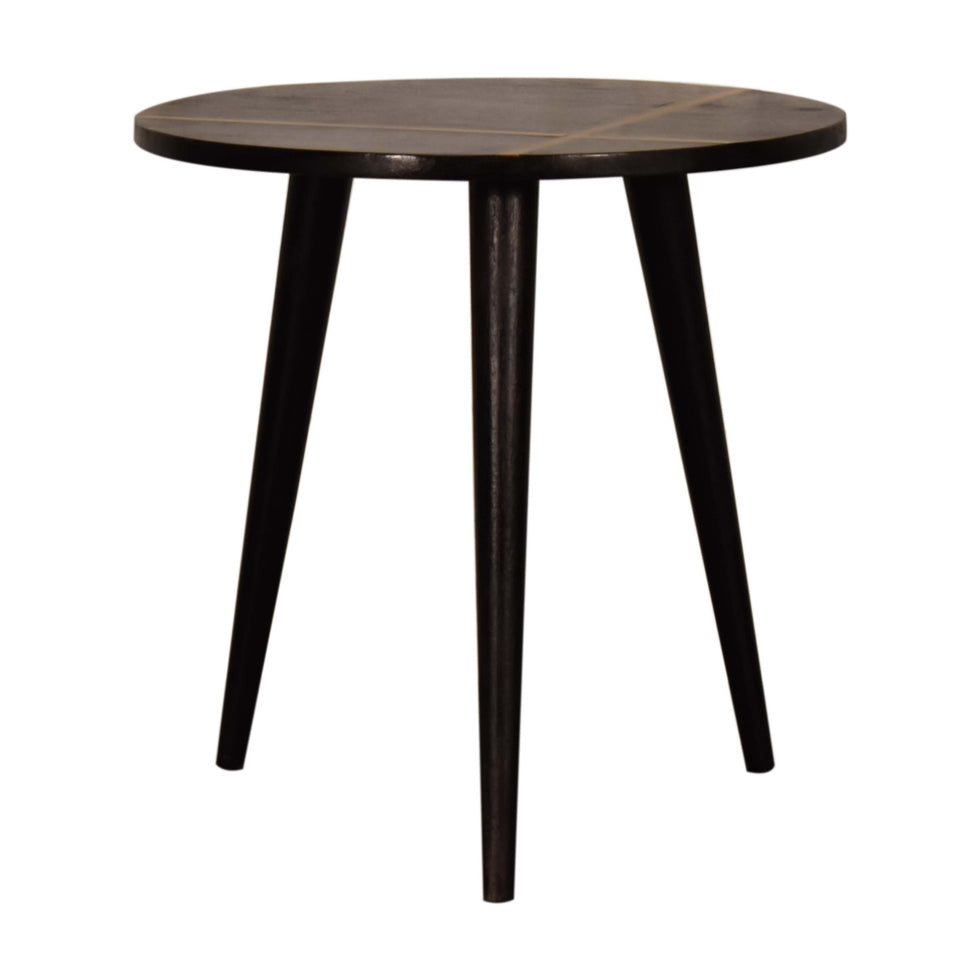 Artisan - Inlay End Table in Walnut/Gold