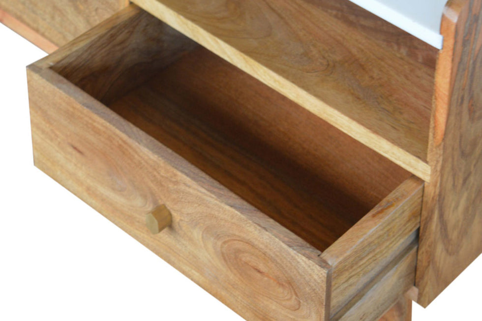 Artisan - White Marble Top Media Unit