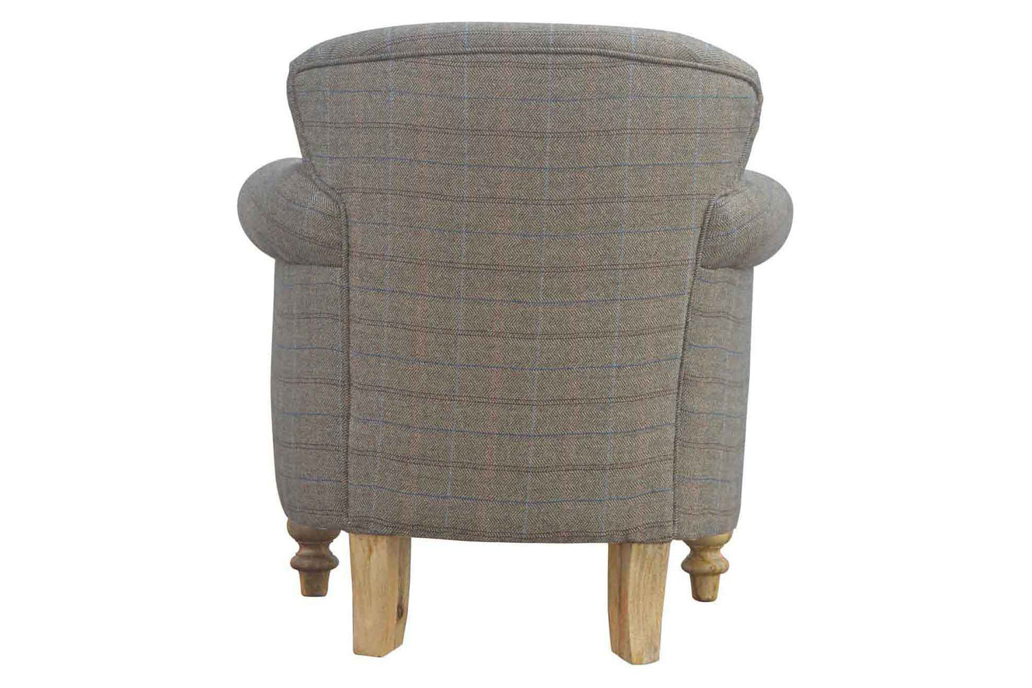 Artisan - Multi Tweed Armchair with Turned Feet