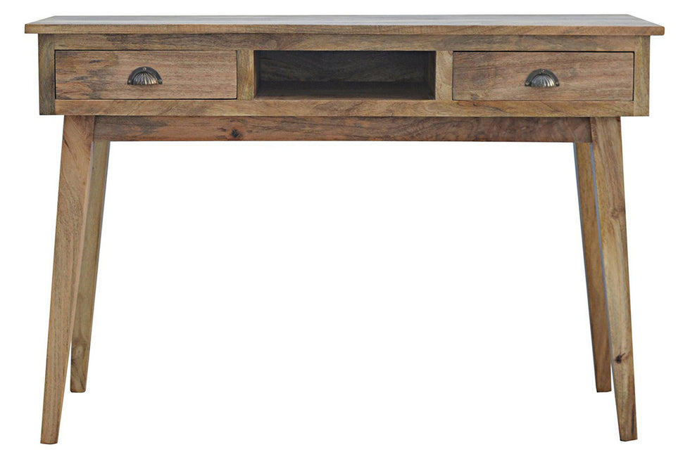 Artisan - Solid Wood Writing Desk with 2 Drawers