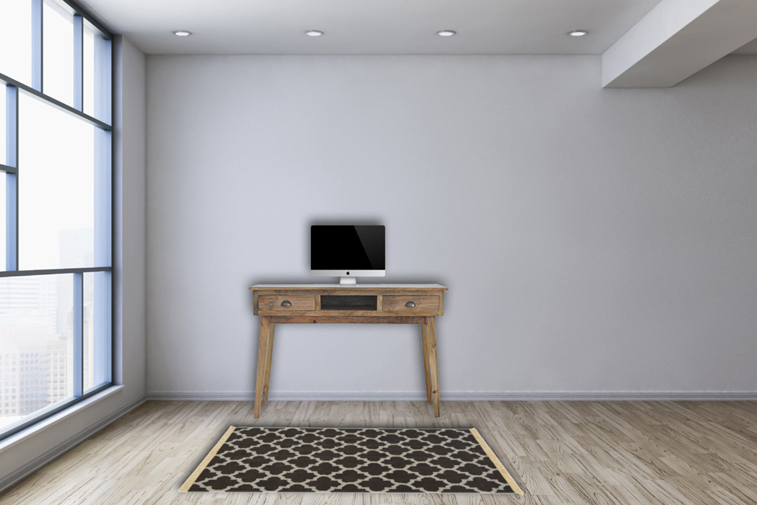 Artisan - Solid Wood Writing Desk with 2 Drawers