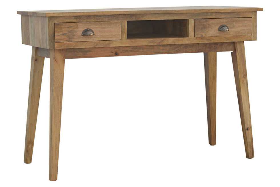Artisan - Solid Wood Writing Desk with 2 Drawers