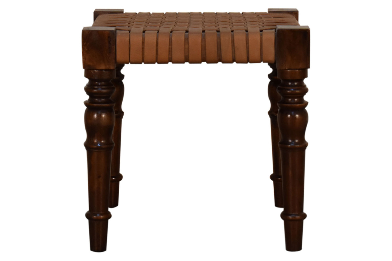 Artisan - Woven Leather Footstool