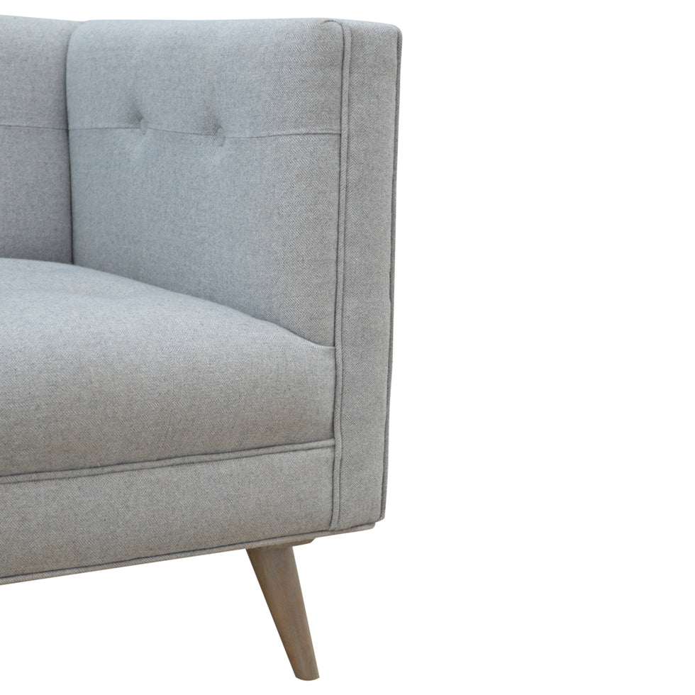 Artisan - Armchair in Gray, Tweed
