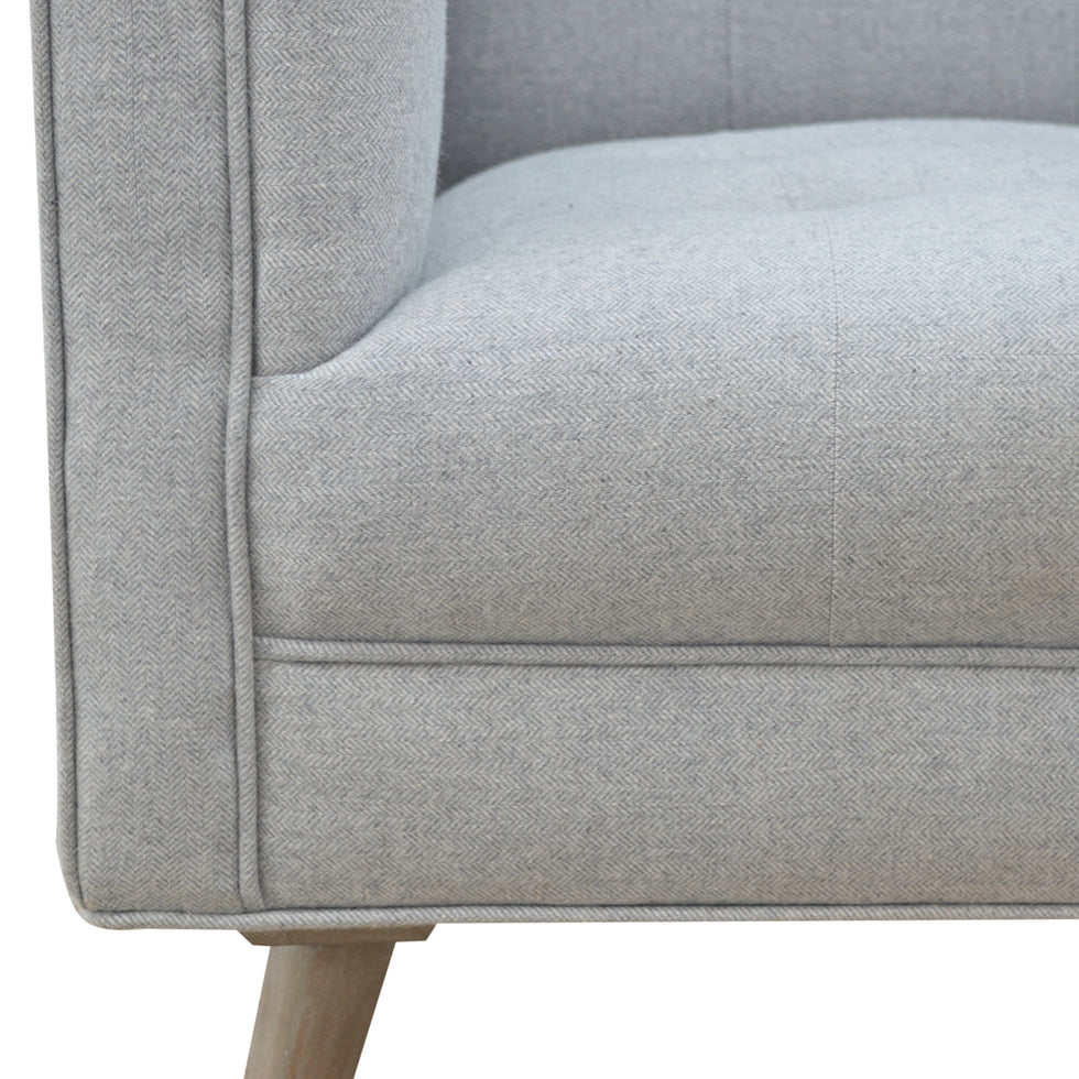 Artisan - Armchair in Gray, Tweed