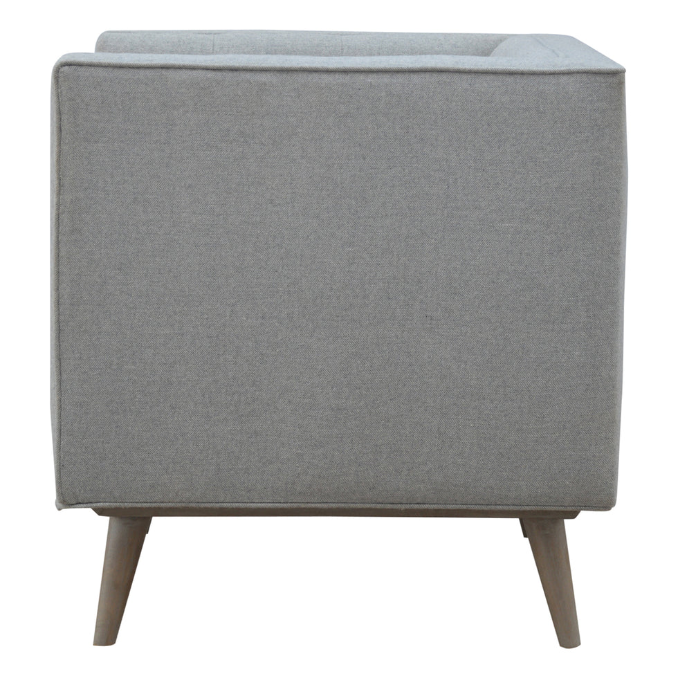 Artisan - Armchair in Gray, Tweed