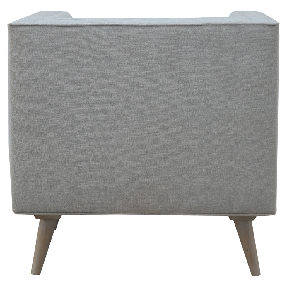 Artisan - Armchair in Gray, Tweed