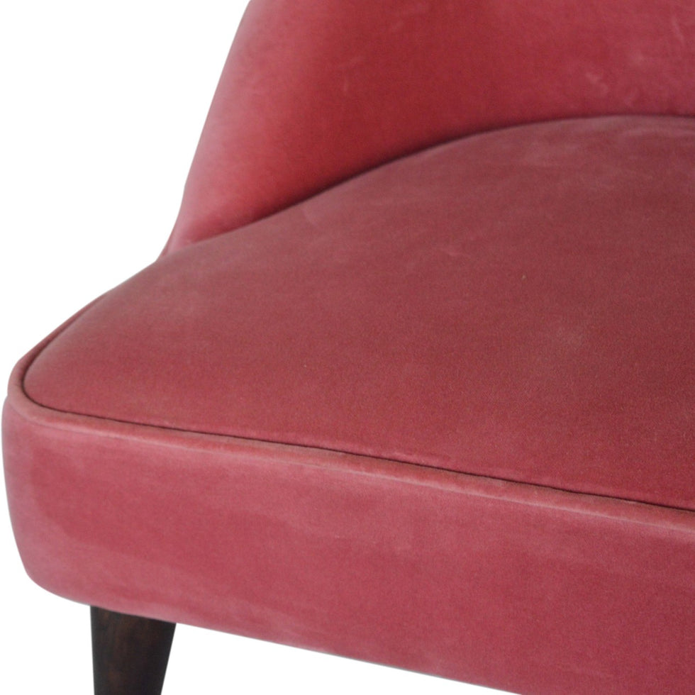 Artisan - Deep Button Chair in Pink, Velvet