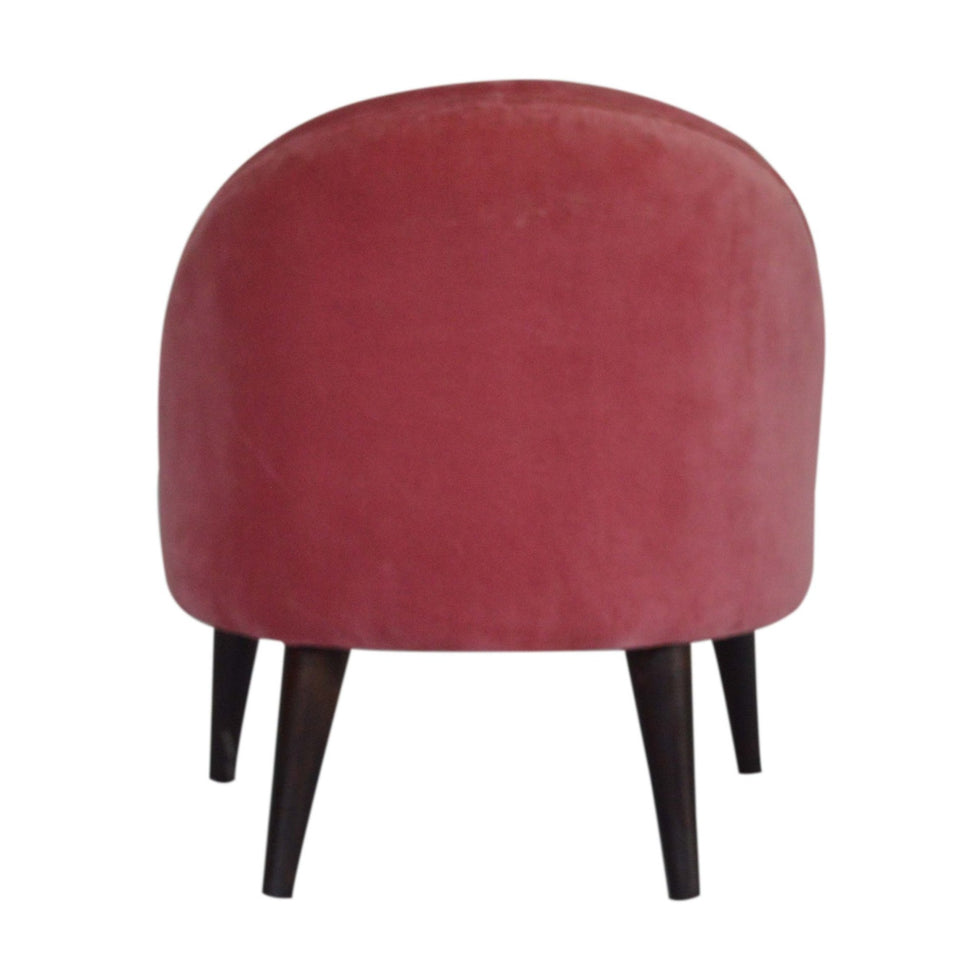 Artisan - Deep Button Chair in Pink, Velvet