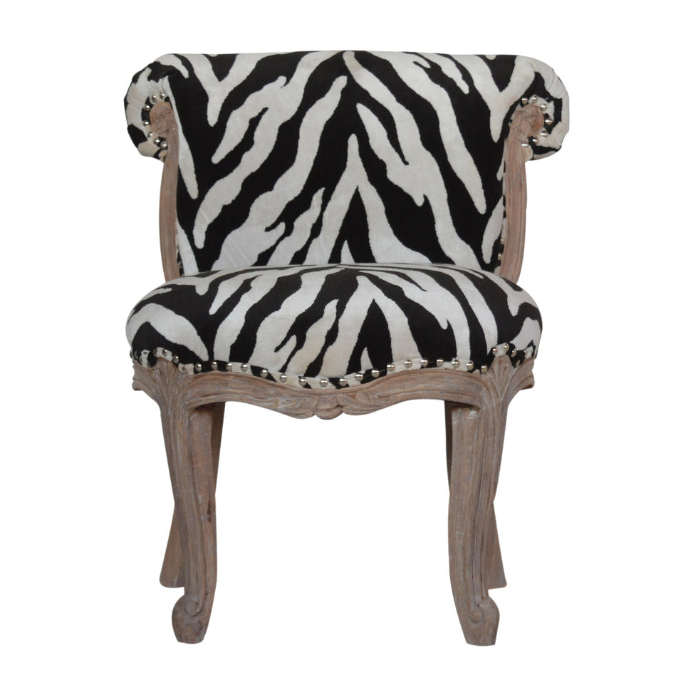 Artisan - Zebra Printed Studded Chair