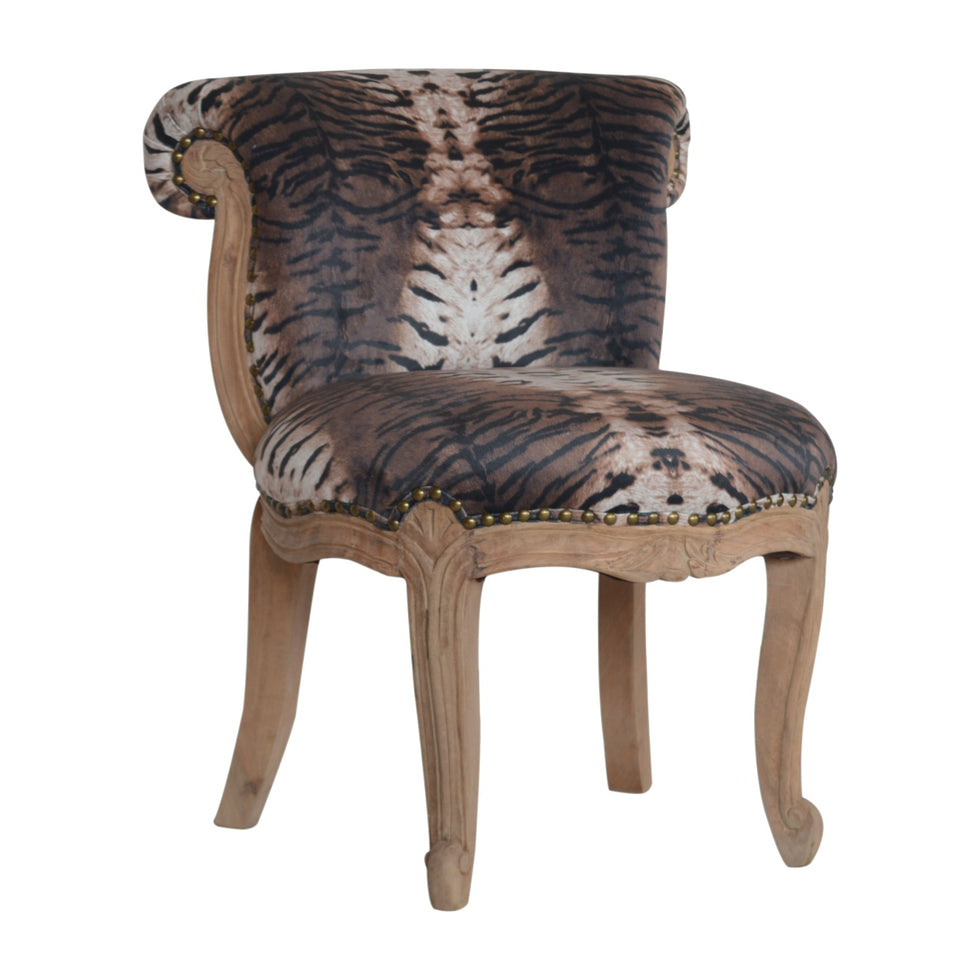 Artisan - Tiger Printed Studded Chair