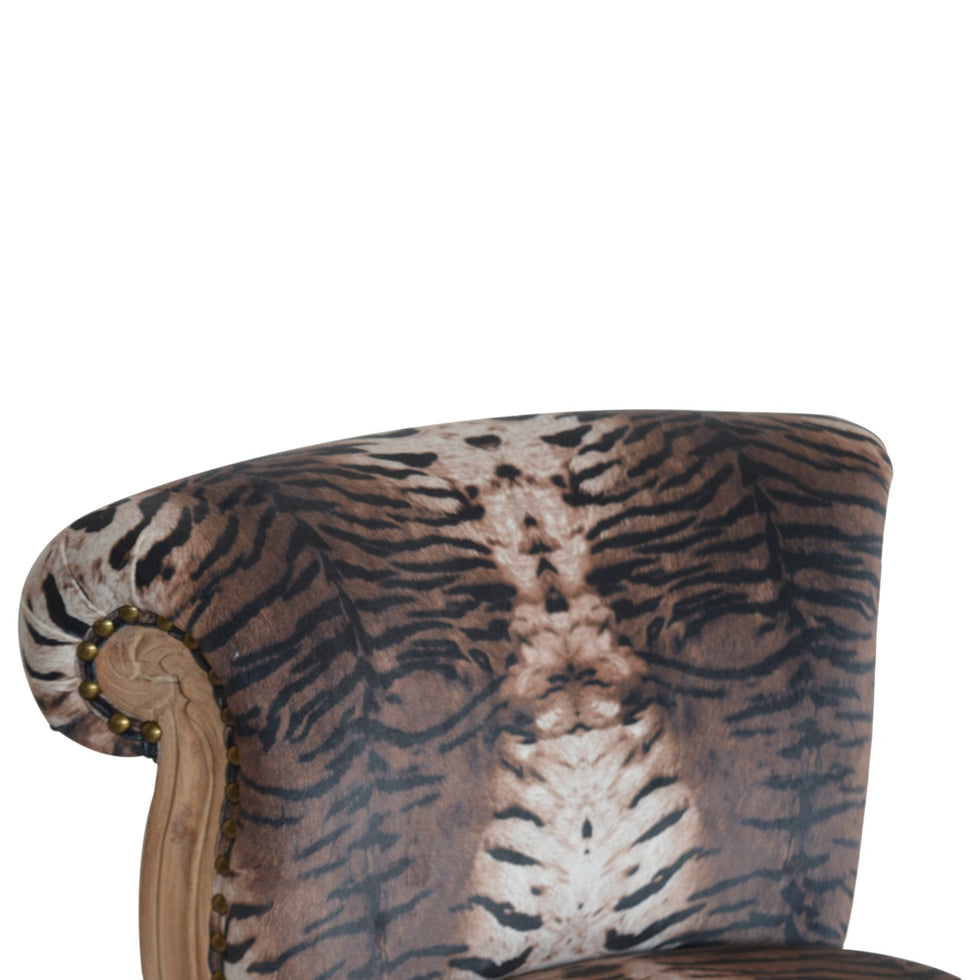 Artisan - Tiger Printed Studded Chair