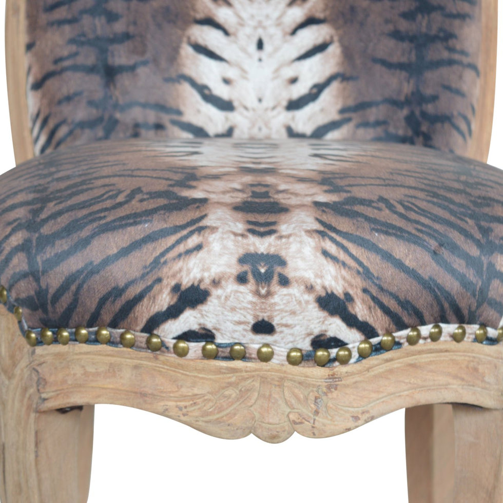 Artisan - Tiger Printed Studded Chair