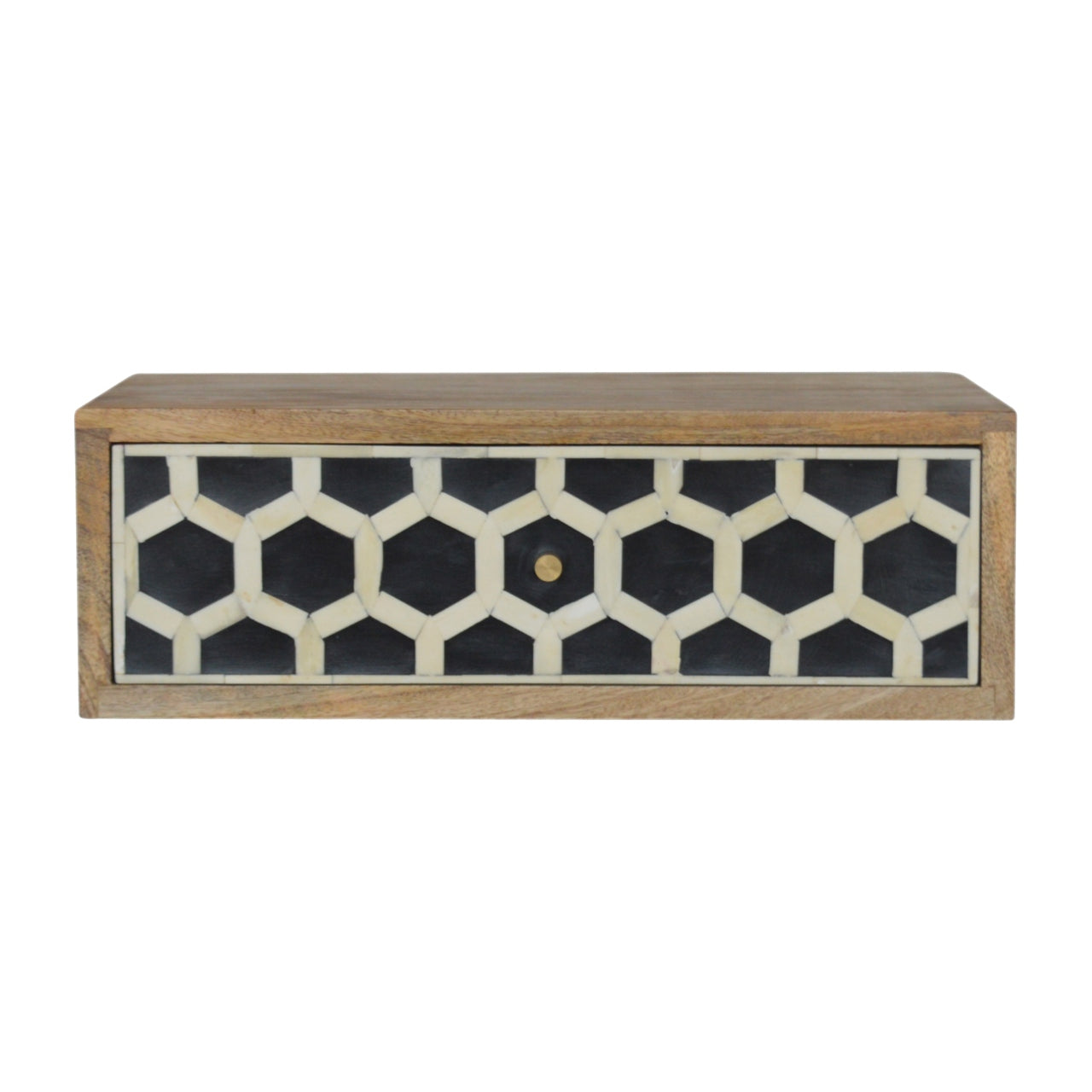 Artisan - Wall Mounted Bone Inlay Nightstand