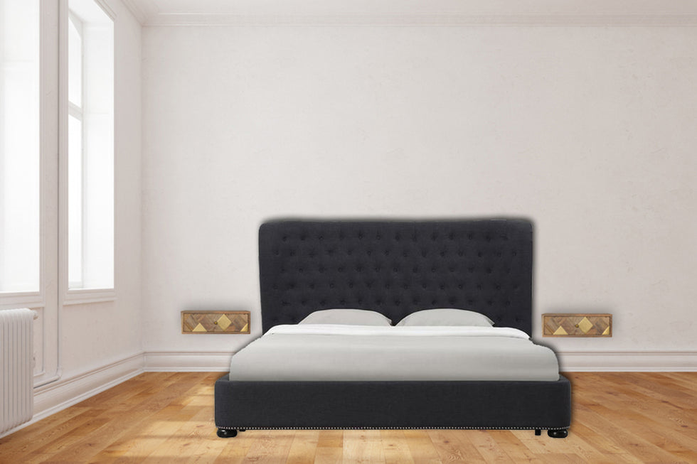 Artisan - Wall Mounted Brass Inlay Bedside