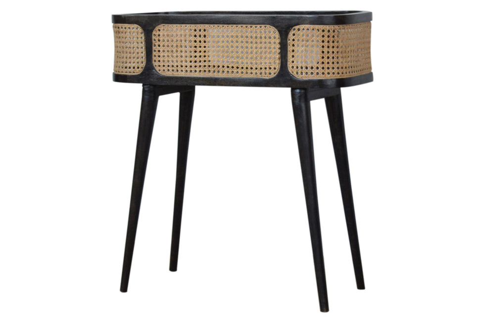 Artisan - Rattan Tray Table in Ash Black