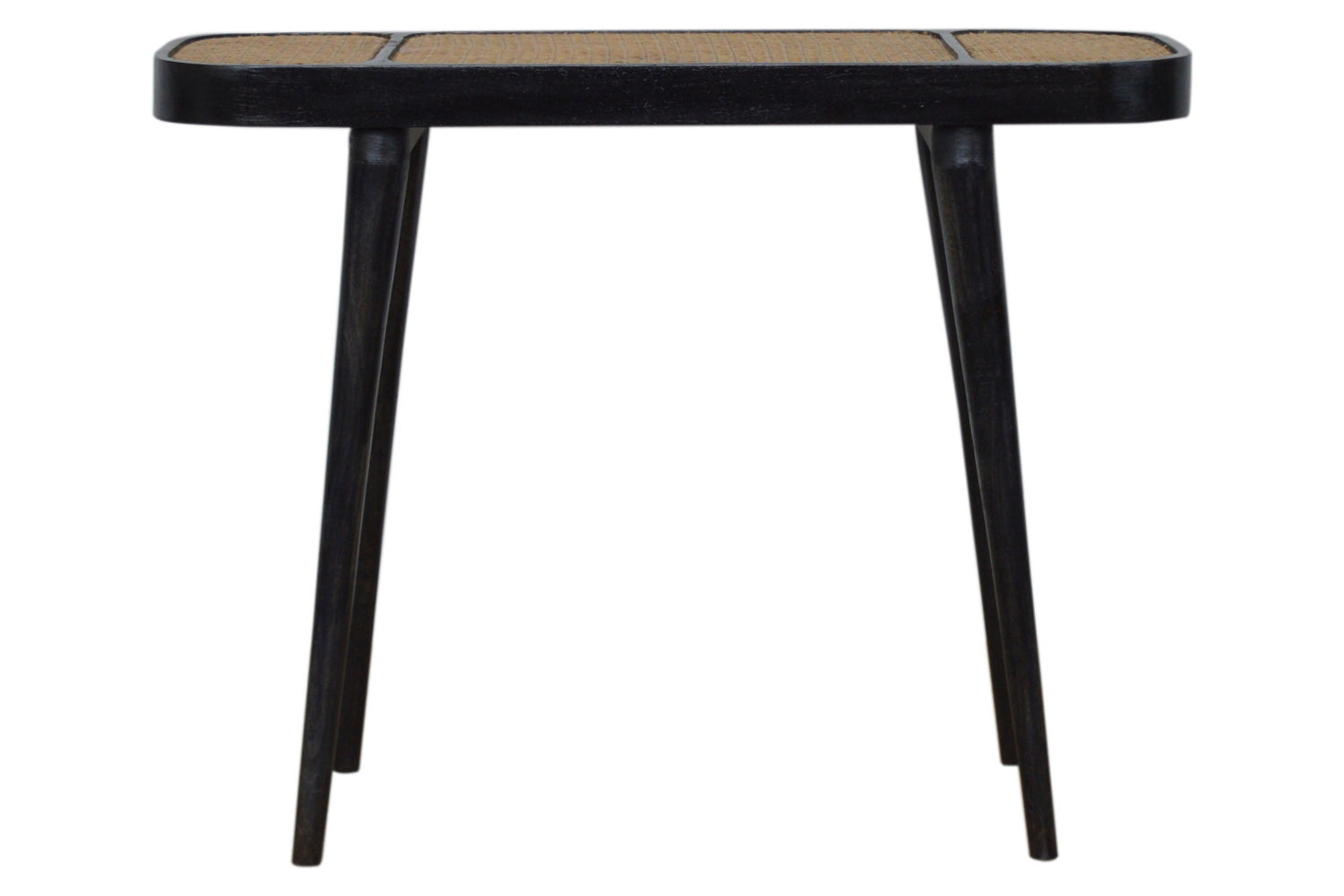 Artisan - Rattan Console Table in Ash Black
