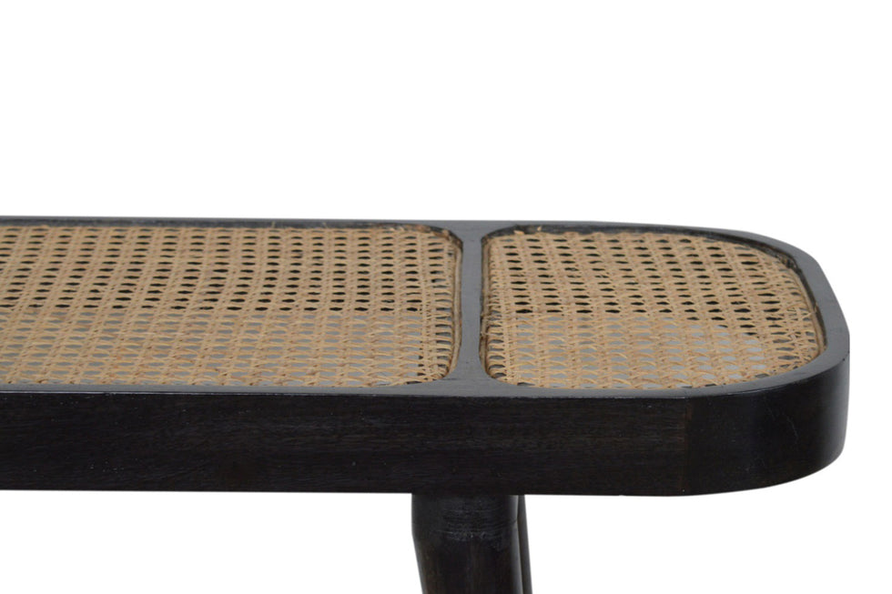 Artisan - Rattan Console Table in Ash Black