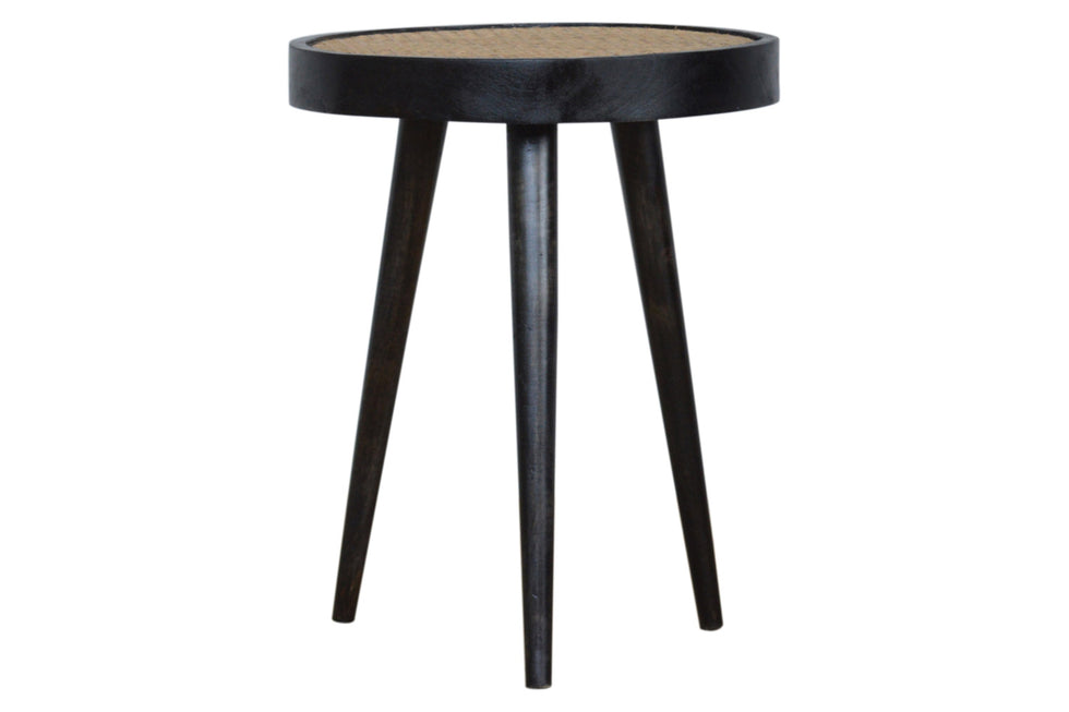 Artisan - Rattan End Table in Ash Black