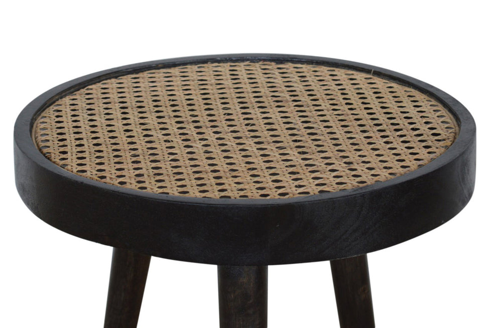 Artisan - Rattan End Table in Ash Black