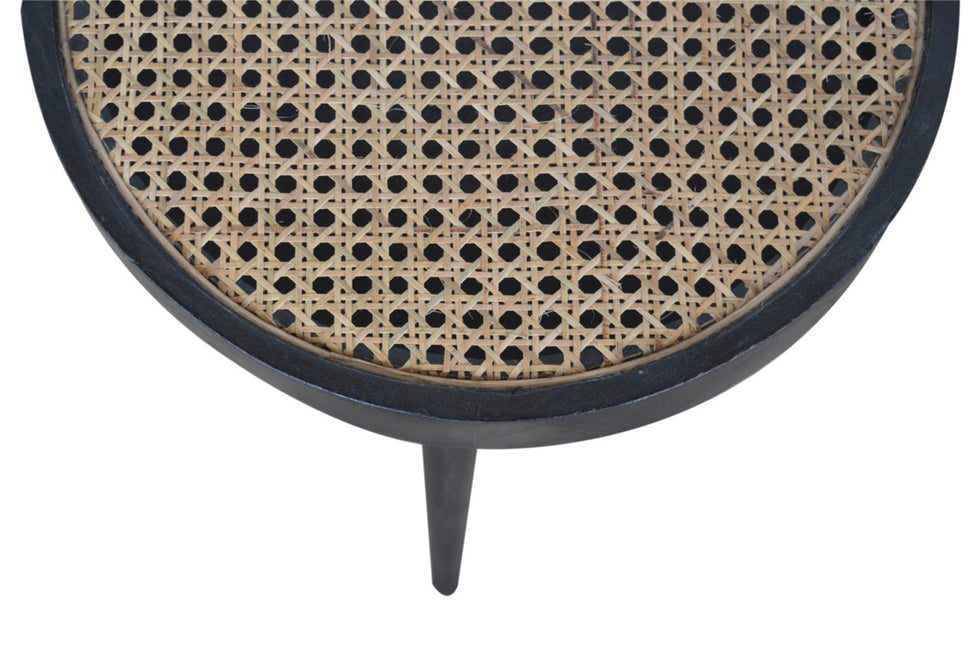 Artisan - Rattan End Table in Ash Black