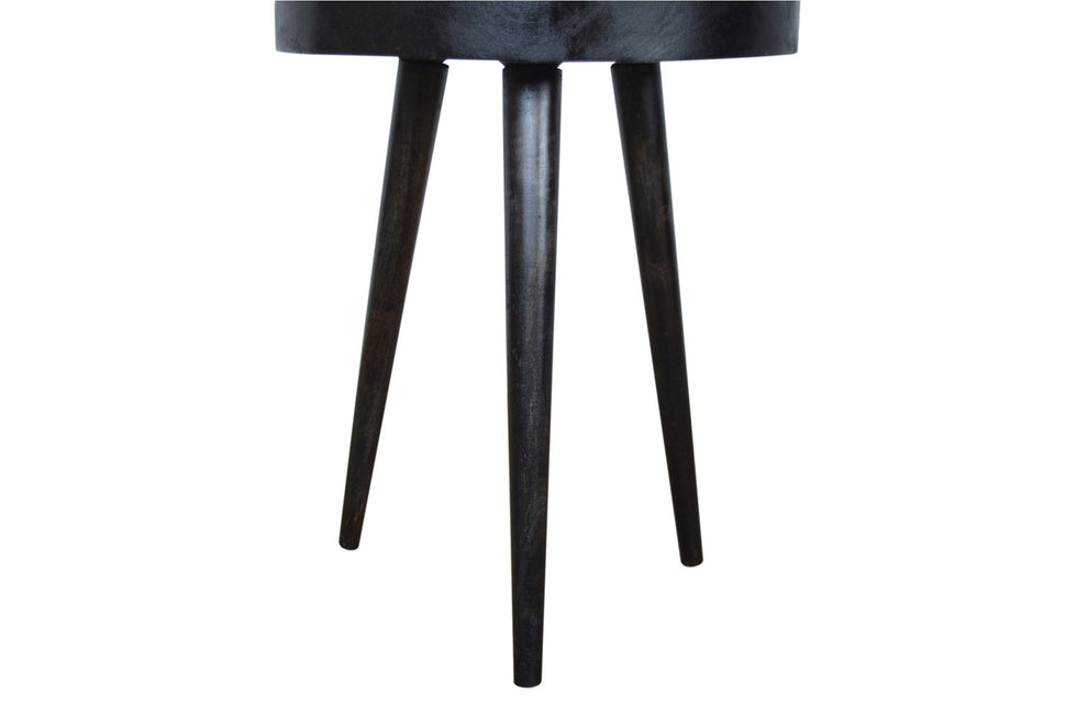 Artisan - Rattan End Table in Ash Black