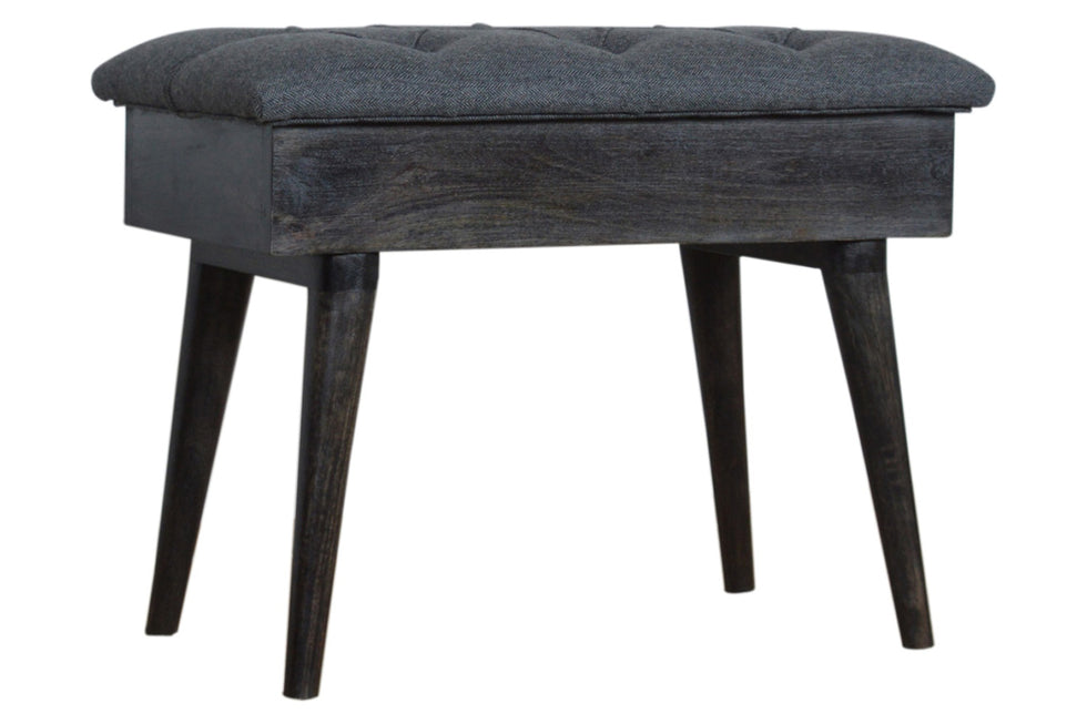 Artisan - Black Tweed Storage Bench