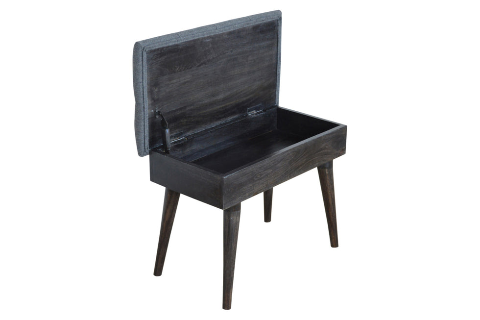 Artisan - Black Tweed Storage Bench