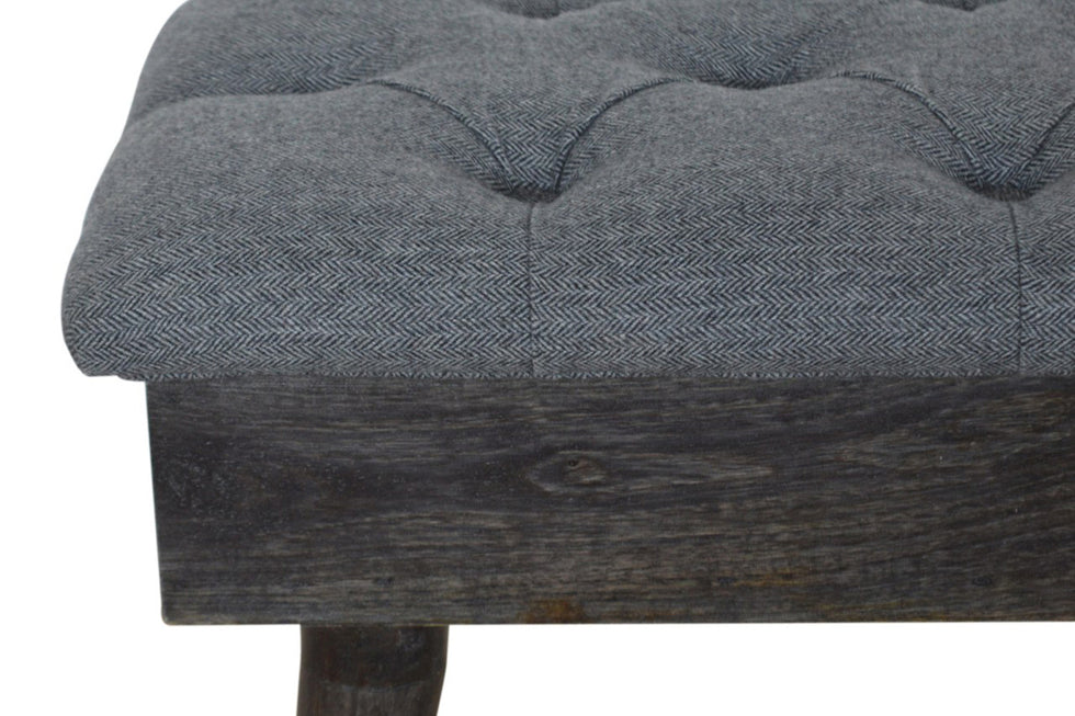 Artisan - Black Tweed Storage Bench