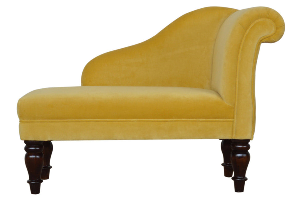 Artisan - Mustard Velvet Chaise