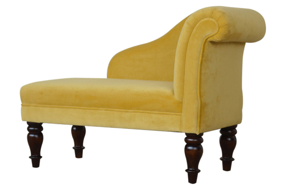 Artisan - Mustard Velvet Chaise