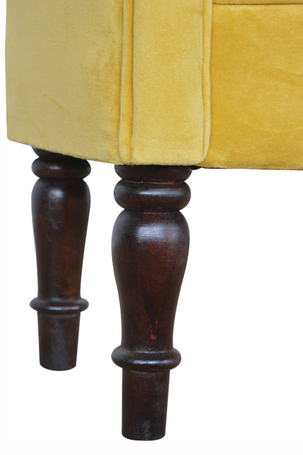 Artisan - Bedroom Mini Bench in Mustard, Velvet
