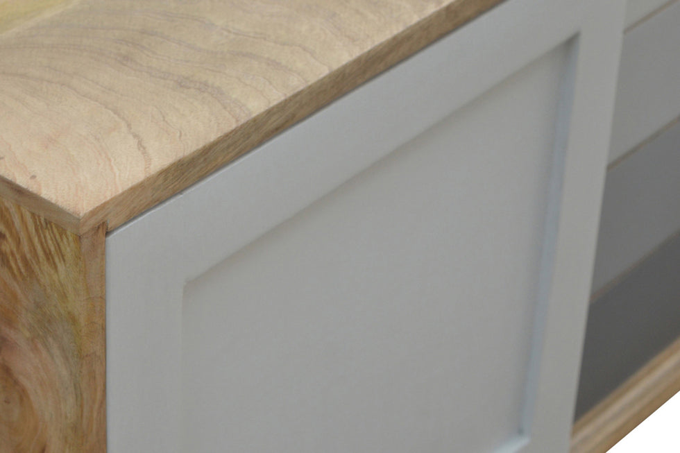 Artisan - Gray Gradient Sliding Sideboard