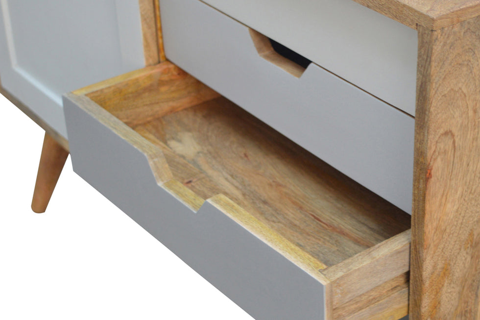 Artisan - Gray Gradient Sliding Sideboard