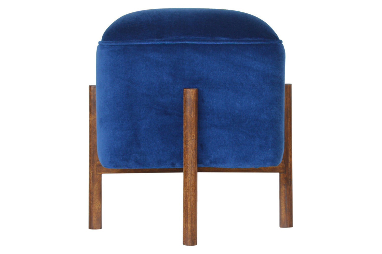 Artisan - Footstool with Solid Wood Legs