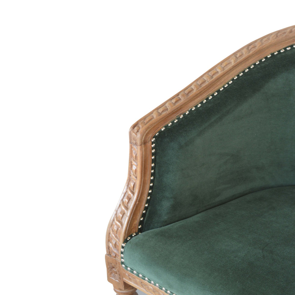 Artisan - Occasional Chair in Emerald Green, Velvet