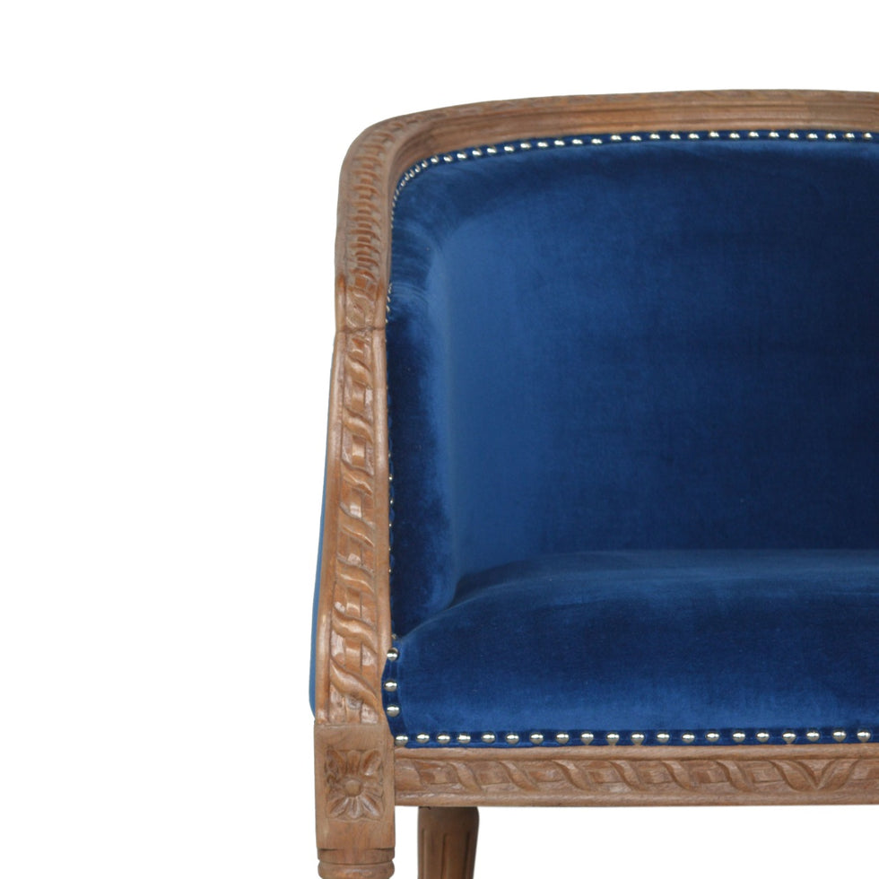 Artisan - Occasional Chair in Royal Blue, Velvet
