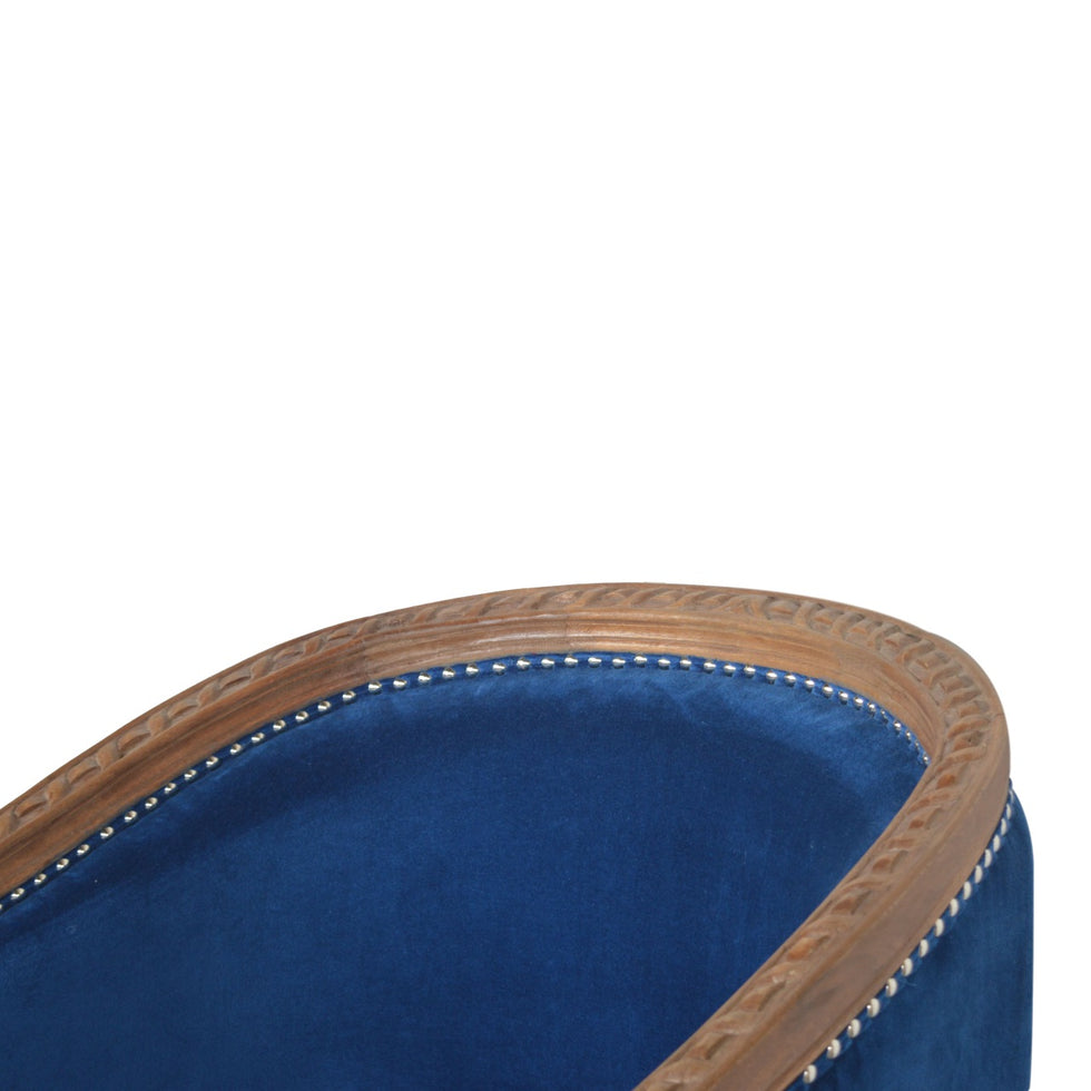 Artisan - Occasional Chair in Royal Blue, Velvet